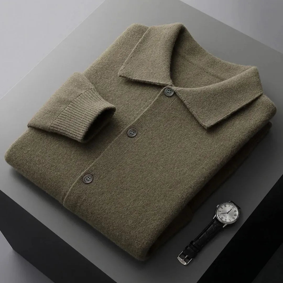 Riley Button-Up Wool Cardigan Artisio