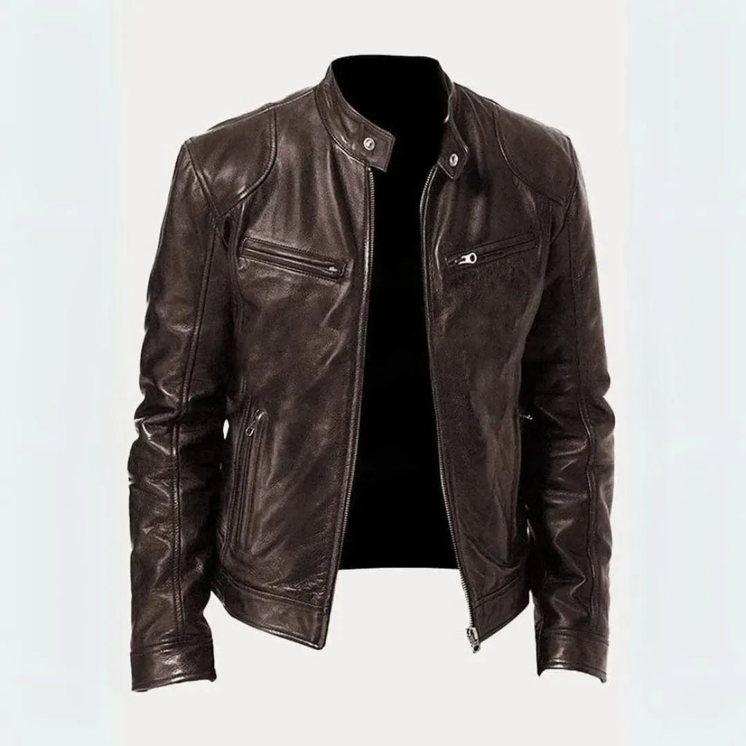 Roger Leather Moto Jacket