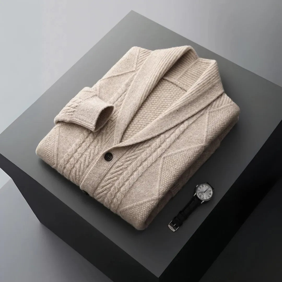 Romeo Merino Shawl Collar Cardigan Artisio