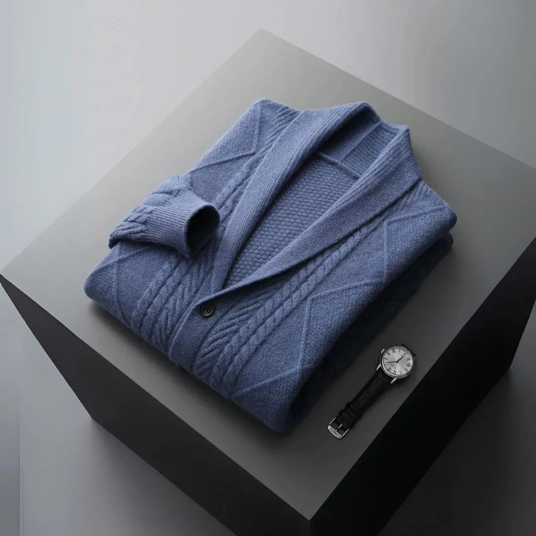 Romeo Merino Shawl Collar Cardigan Artisio
