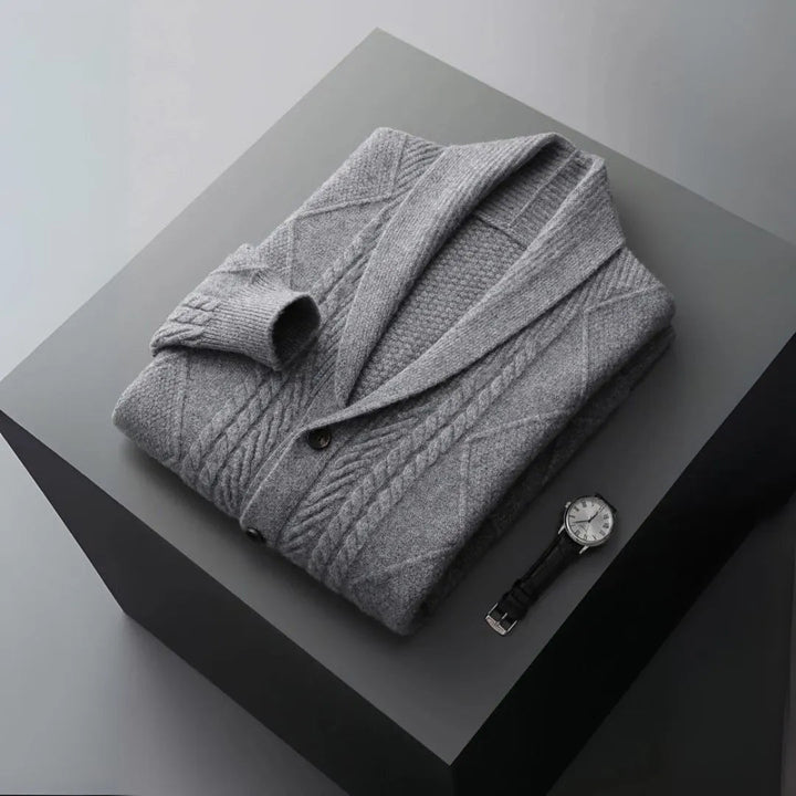 Romeo Merino Shawl Collar Cardigan Artisio