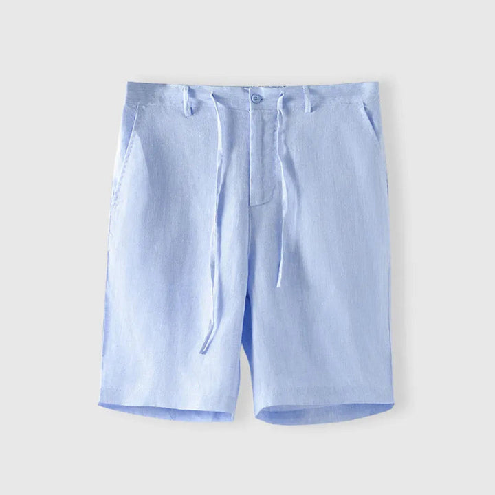 Rovie Drawstring Linen Shorts Artisio