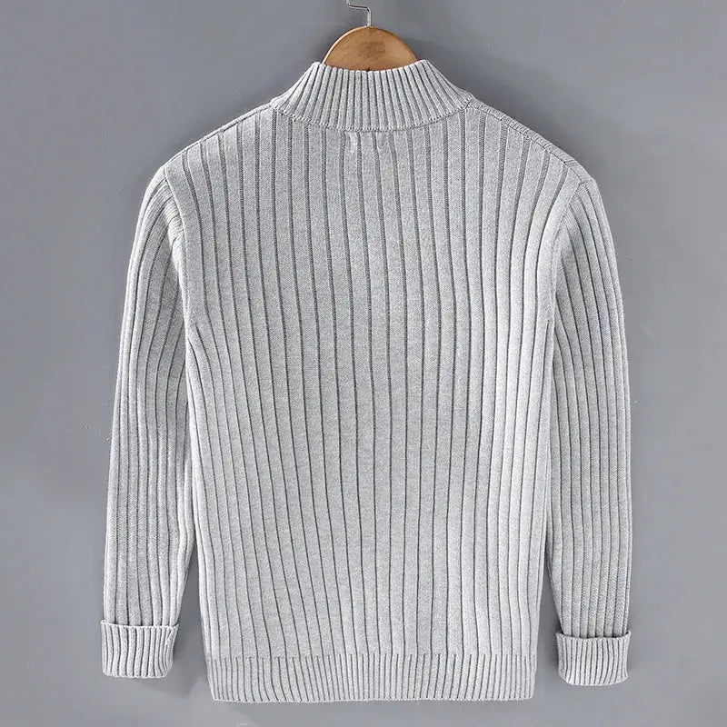 Aurelian Ribbed Zip Cardigan Artisio