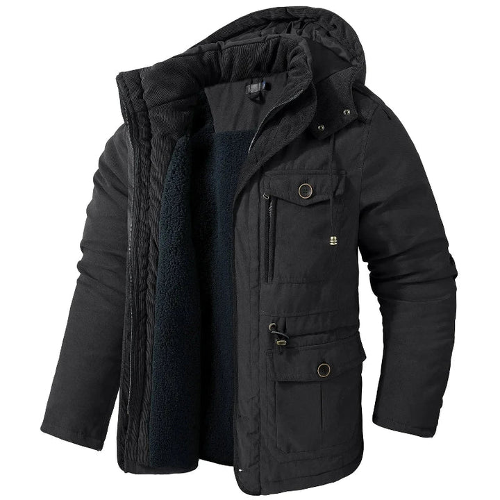 James Detachable Hooded Padded Jacket