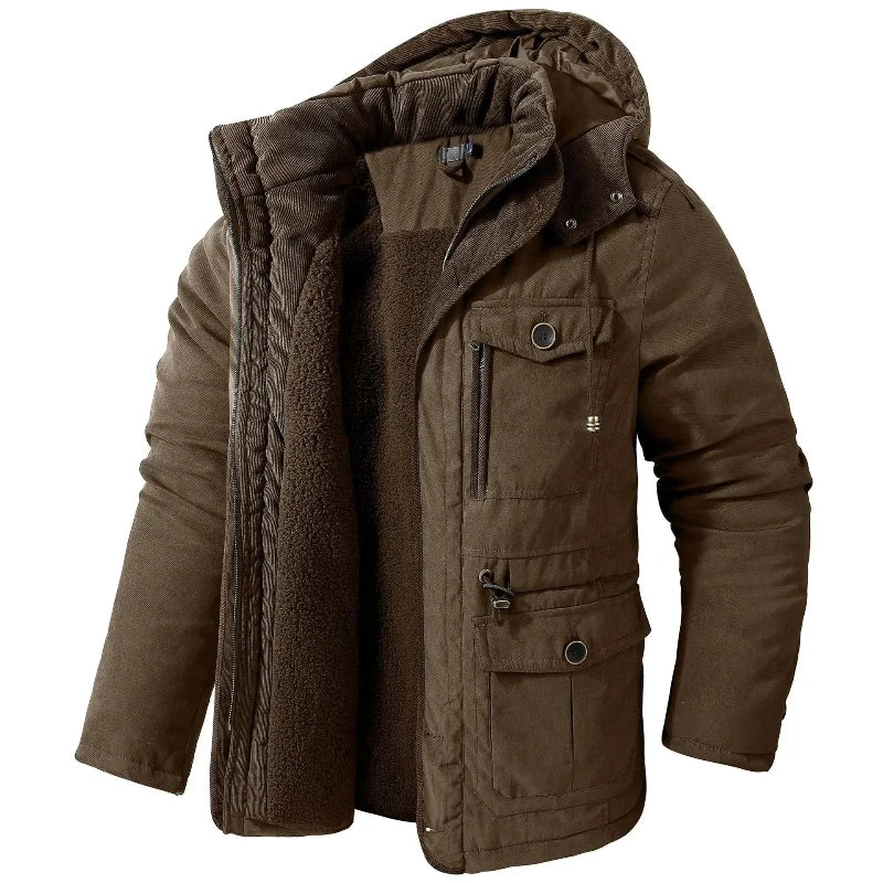 James Detachable Hooded Padded Jacket