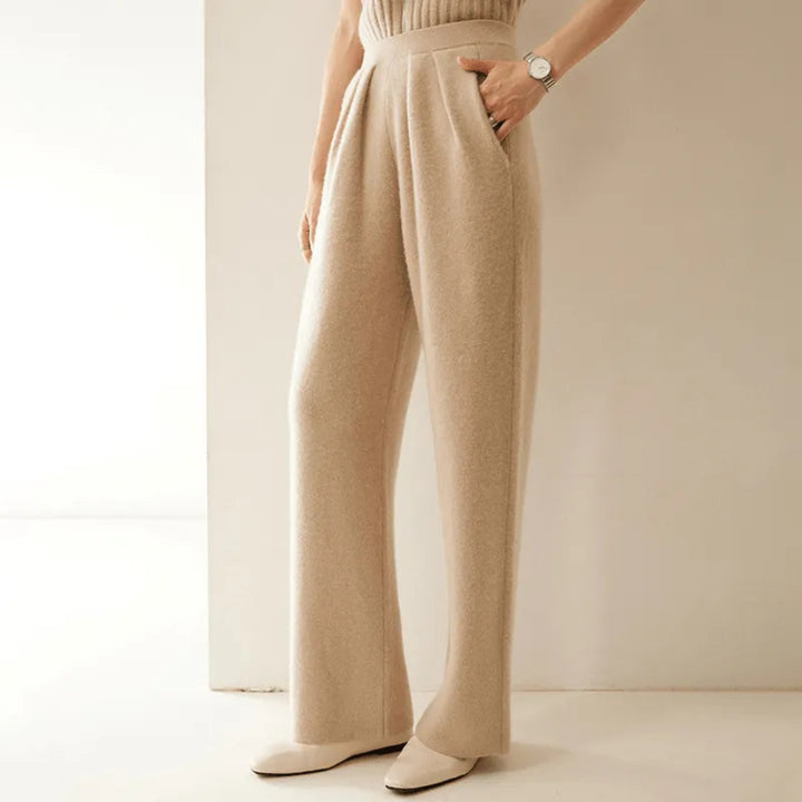 Sabina Cashmere Wide-Leg Pants
