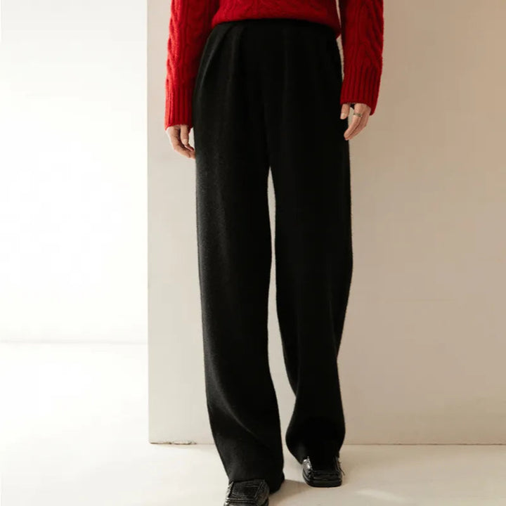 Sabina Cashmere Wide-Leg Pants