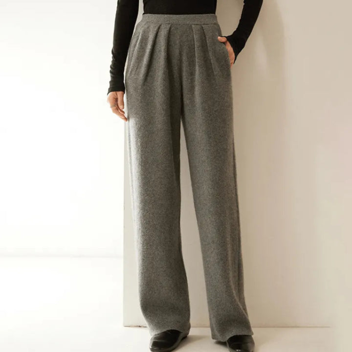 Sabina Cashmere Wide-Leg Pants