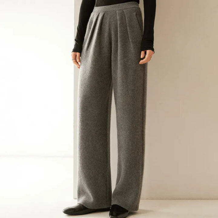 Sabina Cashmere Wide-Leg Pants