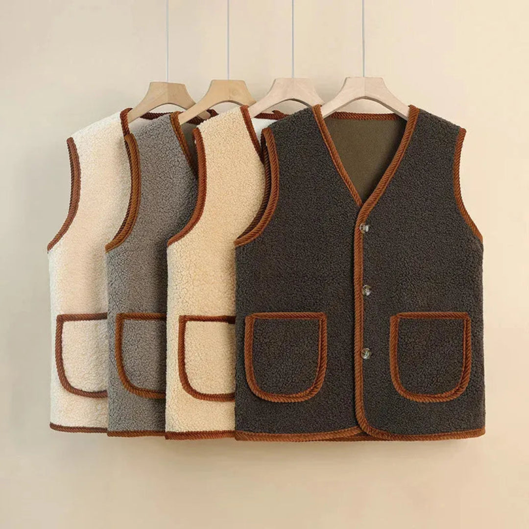 Sacha Wool-Blend Sherpa Vest Artisio