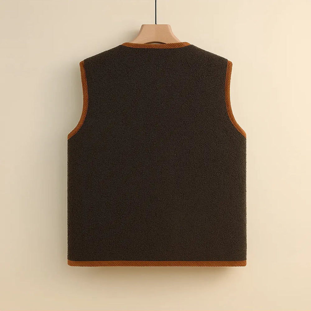 Sacha Wool-Blend Sherpa Vest Artisio