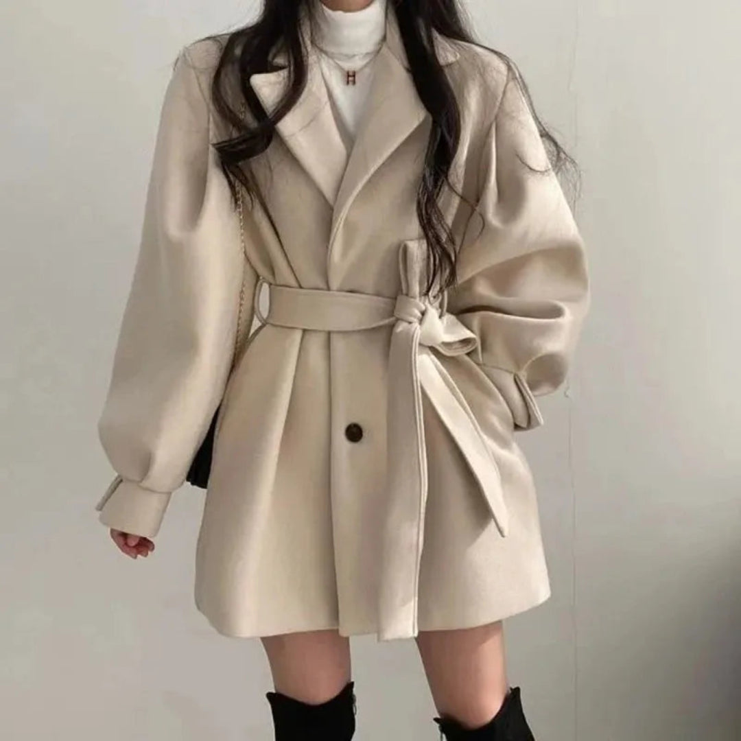 Sadie Lantern Sleeve Trench Coat Artisio