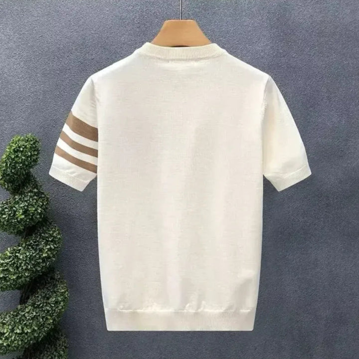 Sam Contrast-Stripe Knit Tee