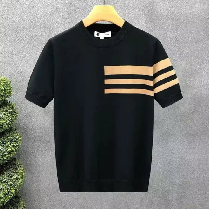 Sam Contrast-Stripe Knit Tee