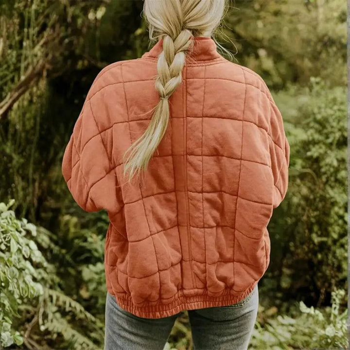 Sandy Oversized Quilted Fleece Zip Jacket Artisio
