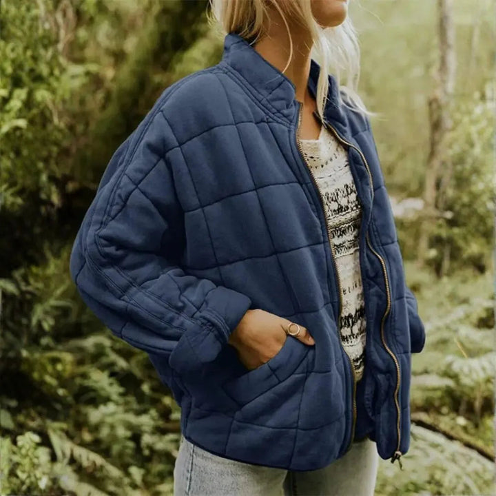 Sandy Oversized Quilted Fleece Zip Jacket Artisio