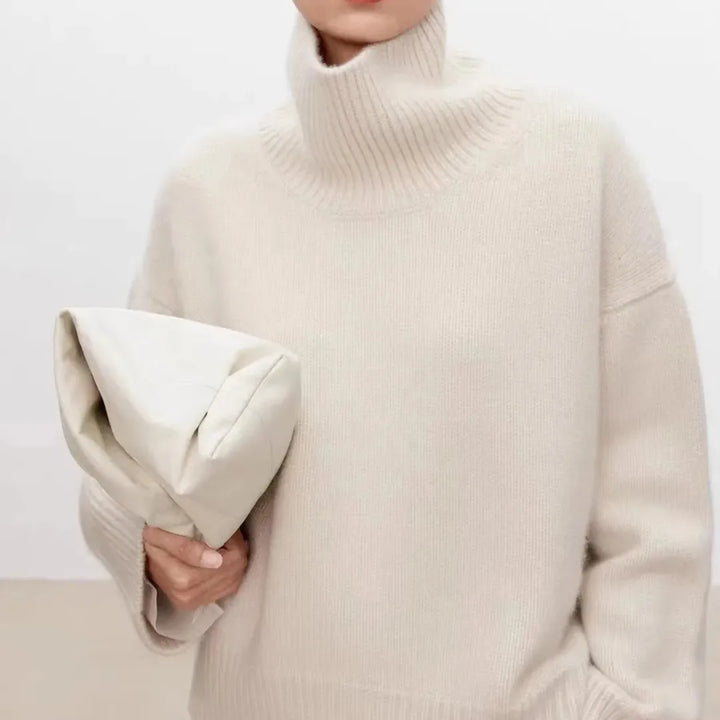 Serenity Cashmere High-Neck Sweater