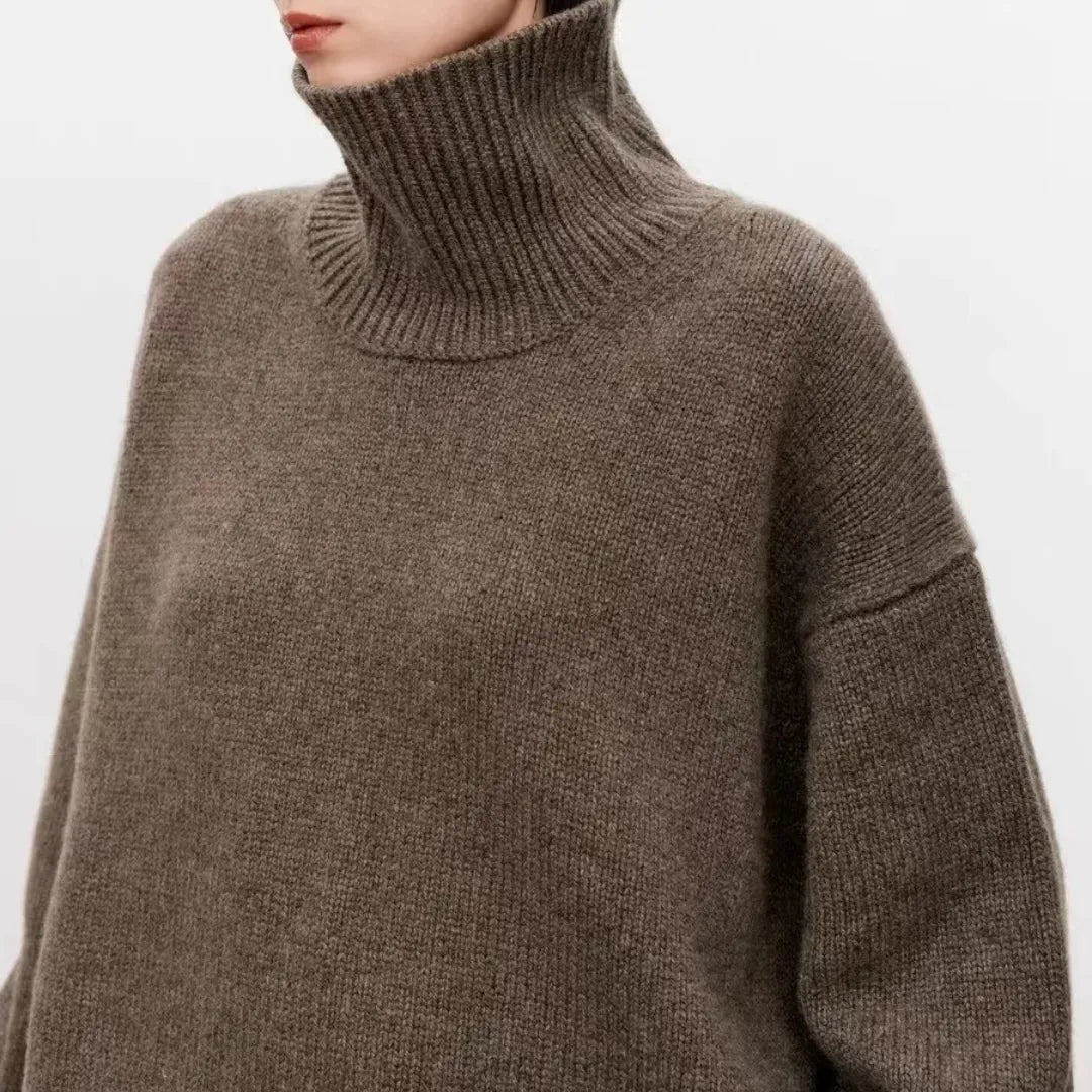 Serenity Cashmere High-Neck Sweater