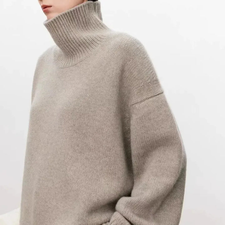 Serenity Cashmere High-Neck Sweater