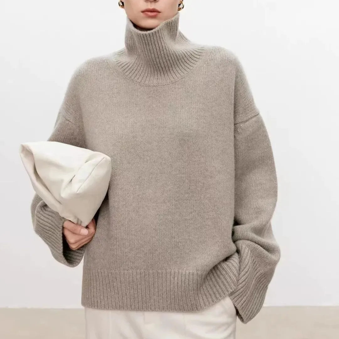 Serenity Cashmere High-Neck Sweater