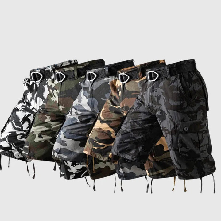 Sian Camo Multi-Pocket Cargo Shorts Artisio