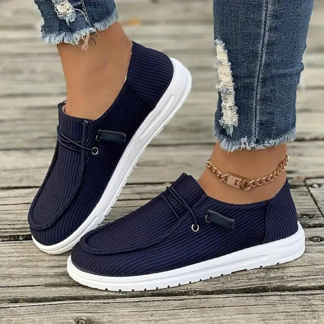 Sienna Ribbed Slip-On Casual Shoes Artisio