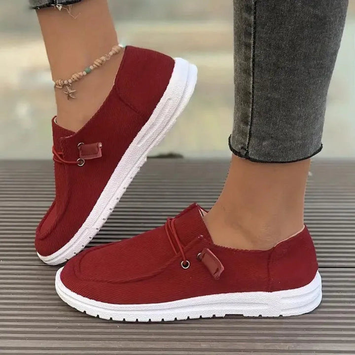 Sienna Ribbed Slip-On Casual Shoes Artisio