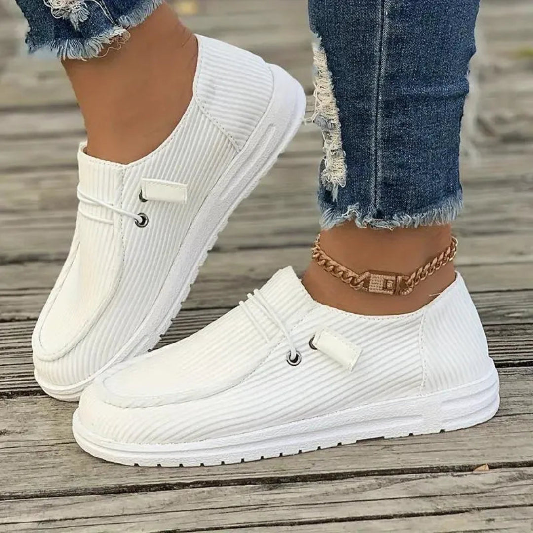 Sienna Ribbed Slip-On Casual Shoes Artisio
