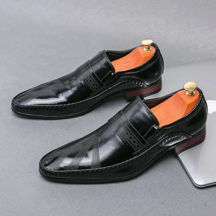 Silvano Slip-On Leather Dress Shoes
