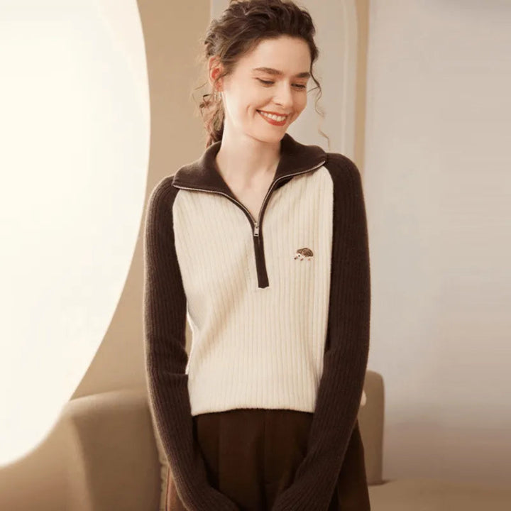 Simone Half-Zip Cashmere Sweater