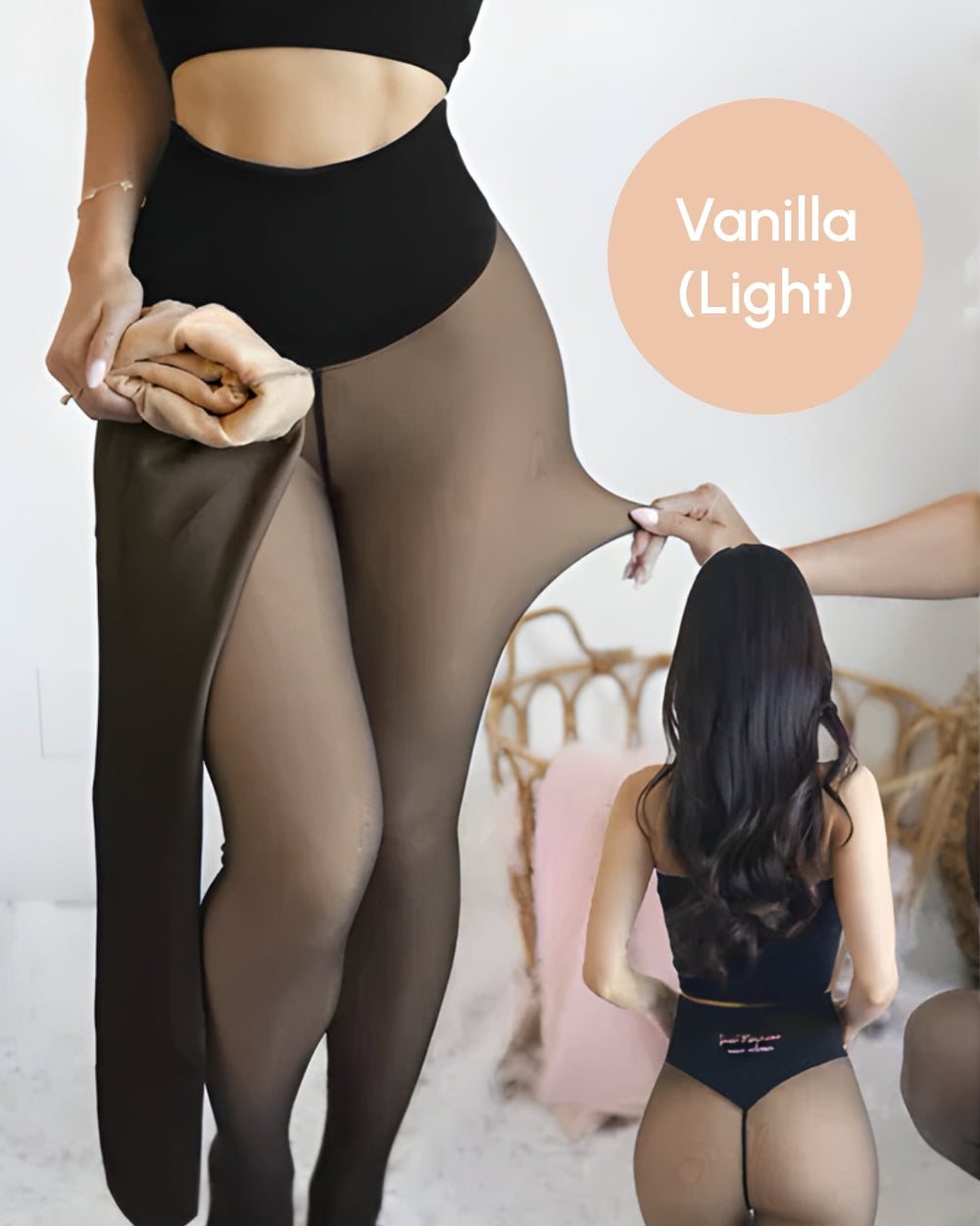 Snatched One-Seam Sheer Fleece Leggings 0