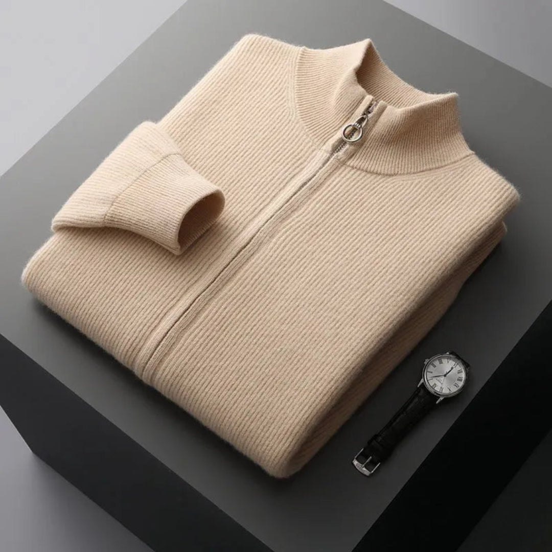 Spencer Merino Full-Zip Sweater Artisio