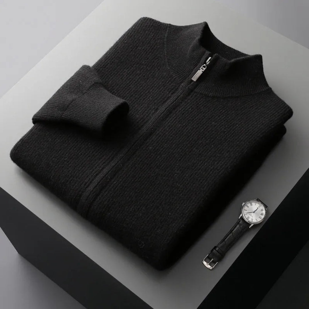 Spencer Merino Full-Zip Sweater Artisio