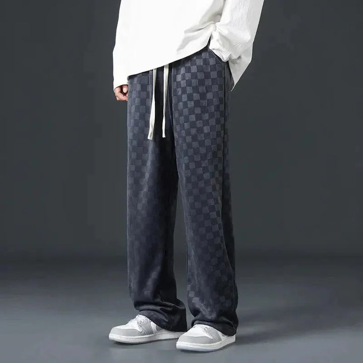 Luca Checkered Corduroy Joggers