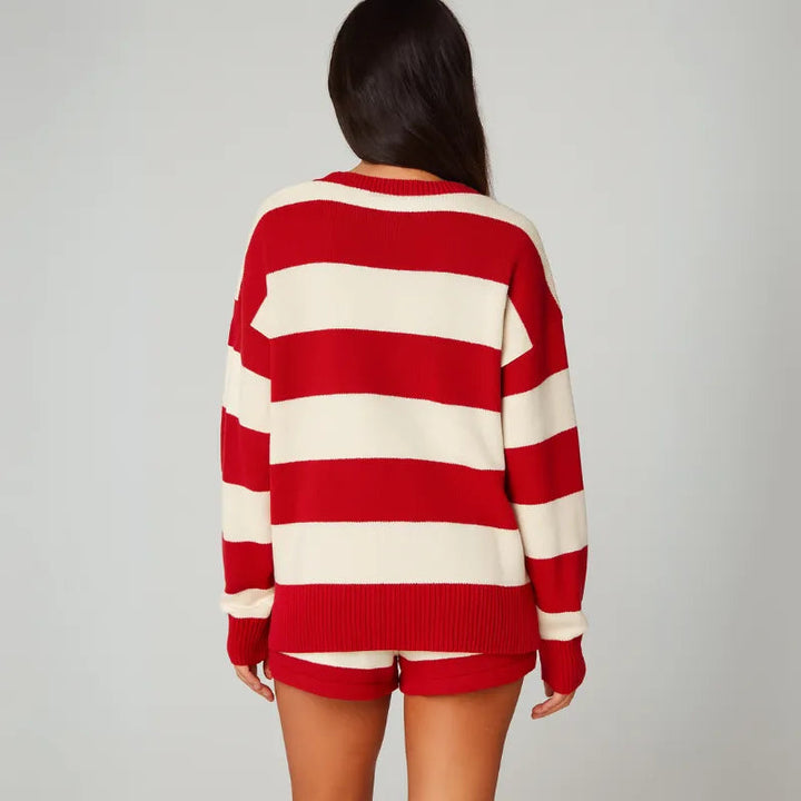 Tessa Women's Striped Knit Lounge Set Artisio