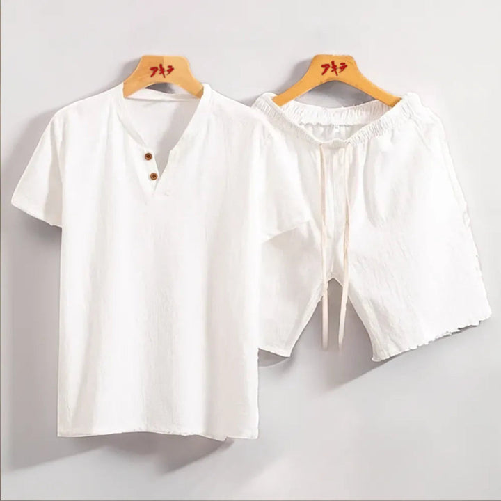 Theo Linen Look Two-Piece Set Artisio