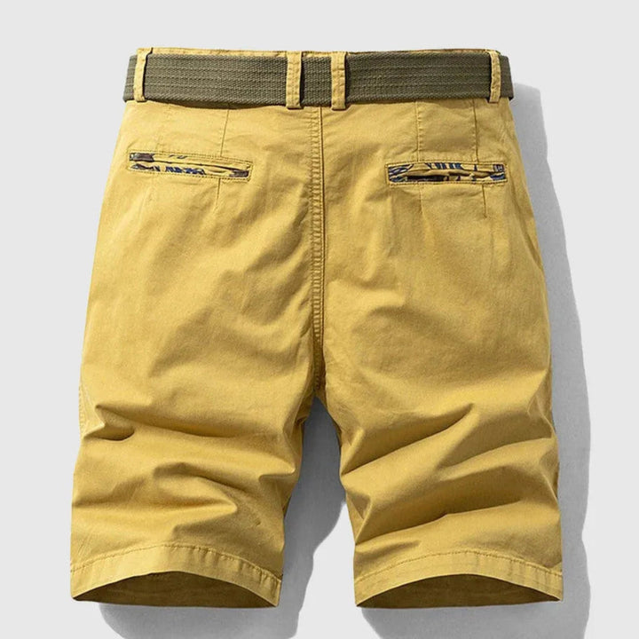 Tim Zipper Fly Cotton Shorts Artisio