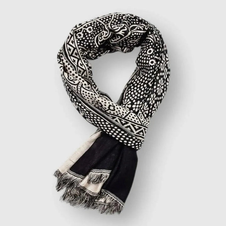 Unisex Cotton Patterned Scarf