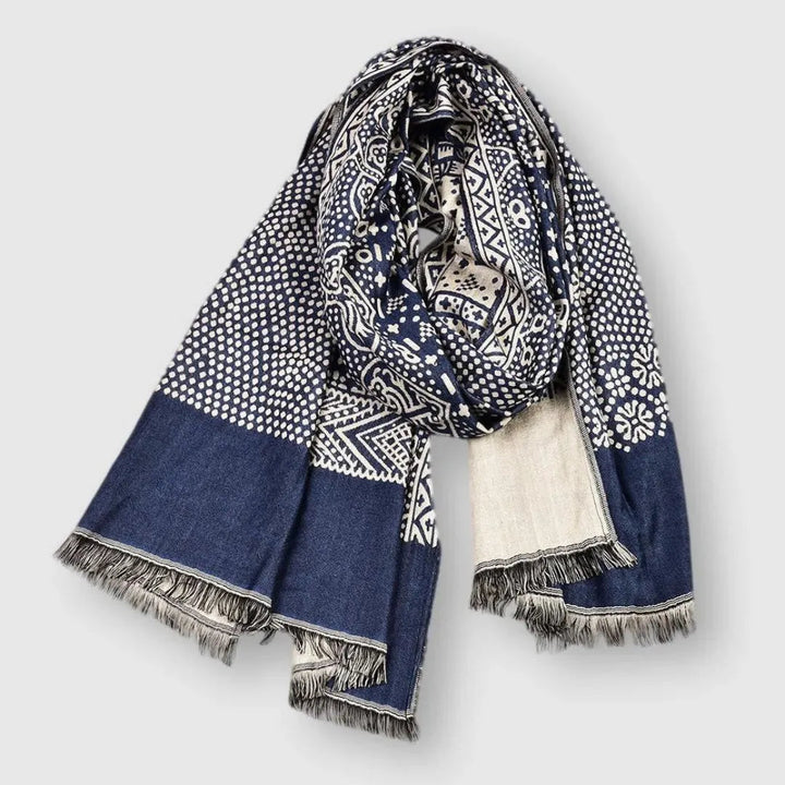 Unisex Cotton Patterned Scarf