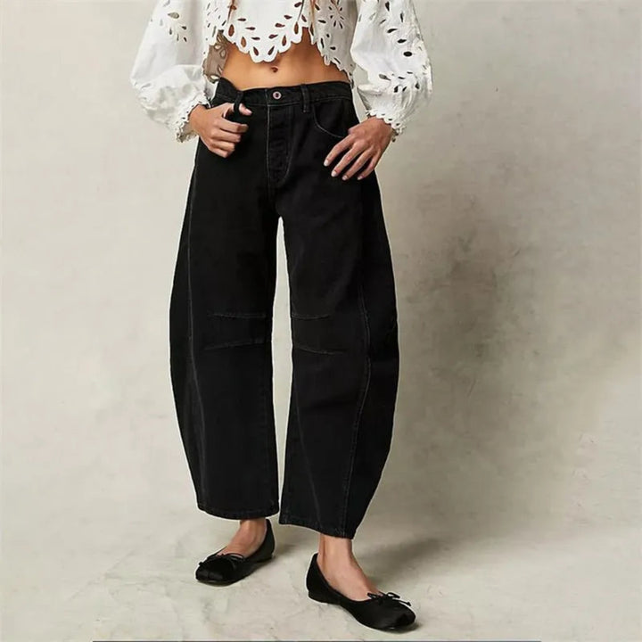 Valeria Mid-Rise Barrel Jeans