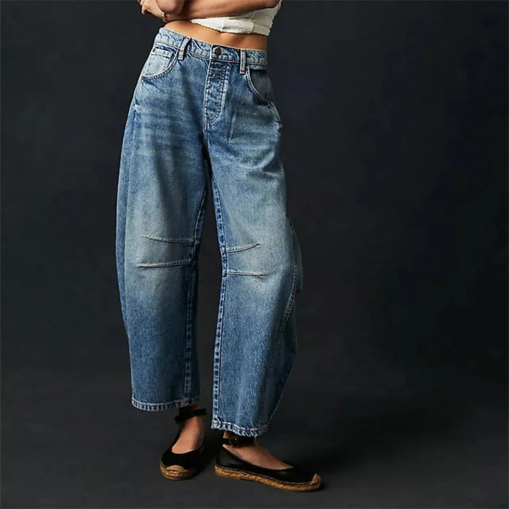 Valeria Mid-Rise Barrel Jeans