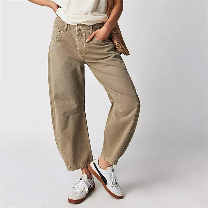 Valeria Mid-Rise Barrel Jeans