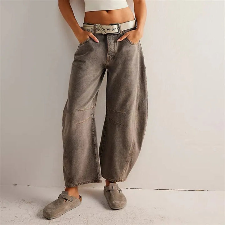 Valeria Mid-Rise Barrel Jeans