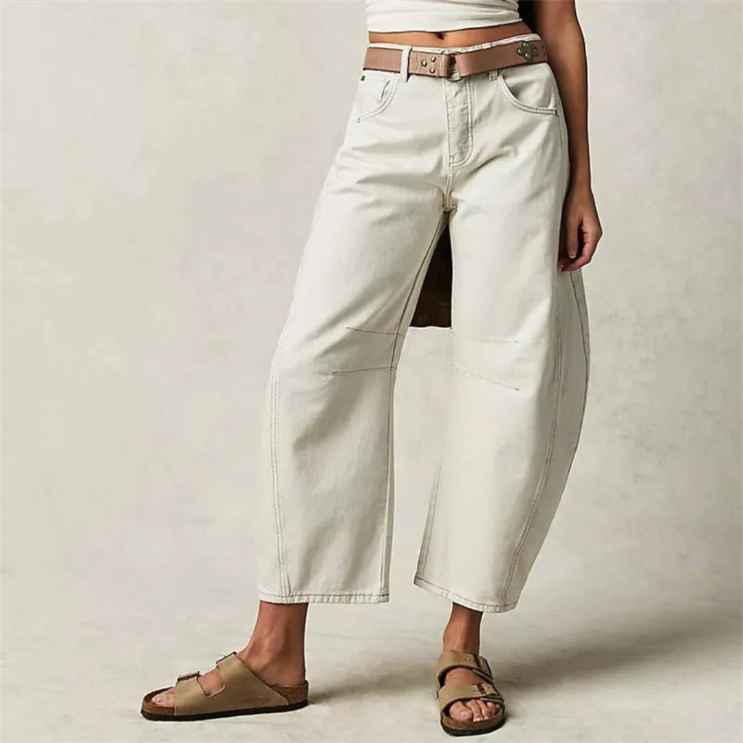 Valeria Mid-Rise Barrel Jeans