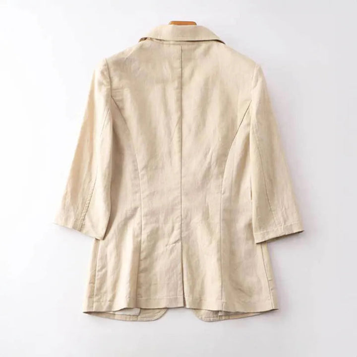 Vicky 3/4 Sleeve Linen Blazer