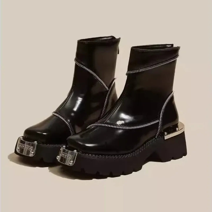 Vida Zip Ankle Boots