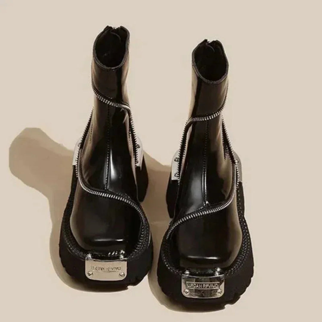 Vida Zip Ankle Boots