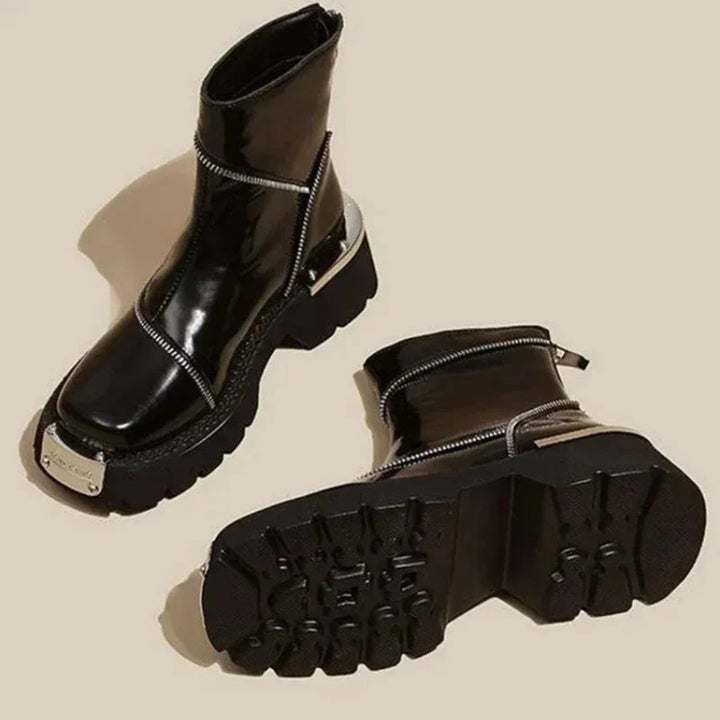 Vida Zip Ankle Boots