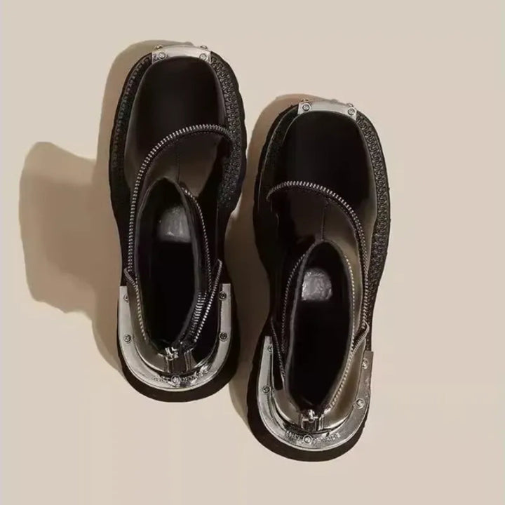 Vida Zip Ankle Boots