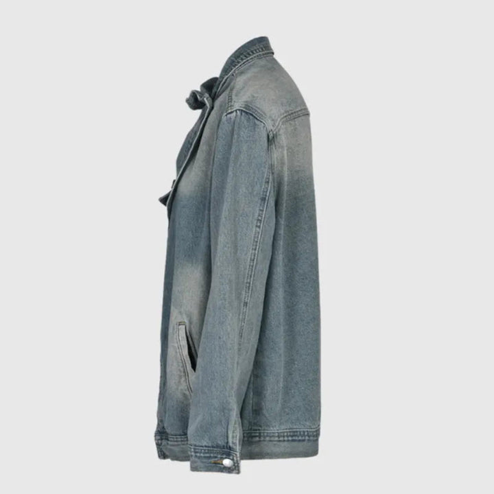 Vanna Asymmetrical Denim Jacket Artisio